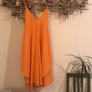 Orange sun dress/beach cover up